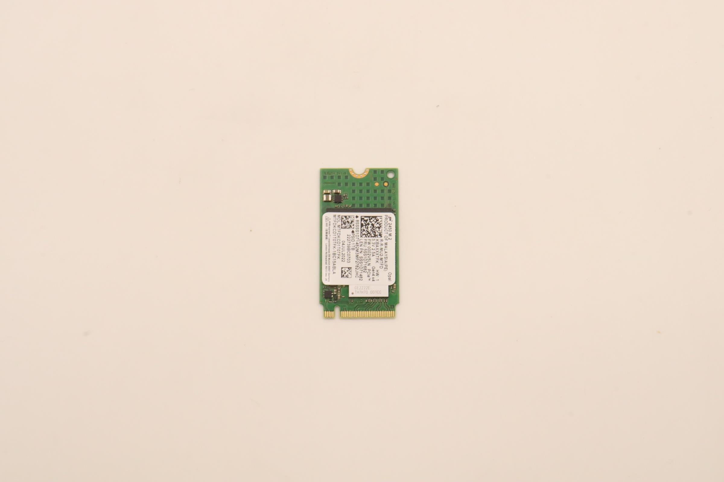 Lenovo Part  Original Lenovo SSD_ASM 1TB,M.2,2242,PCIe4x4,Mic,OP