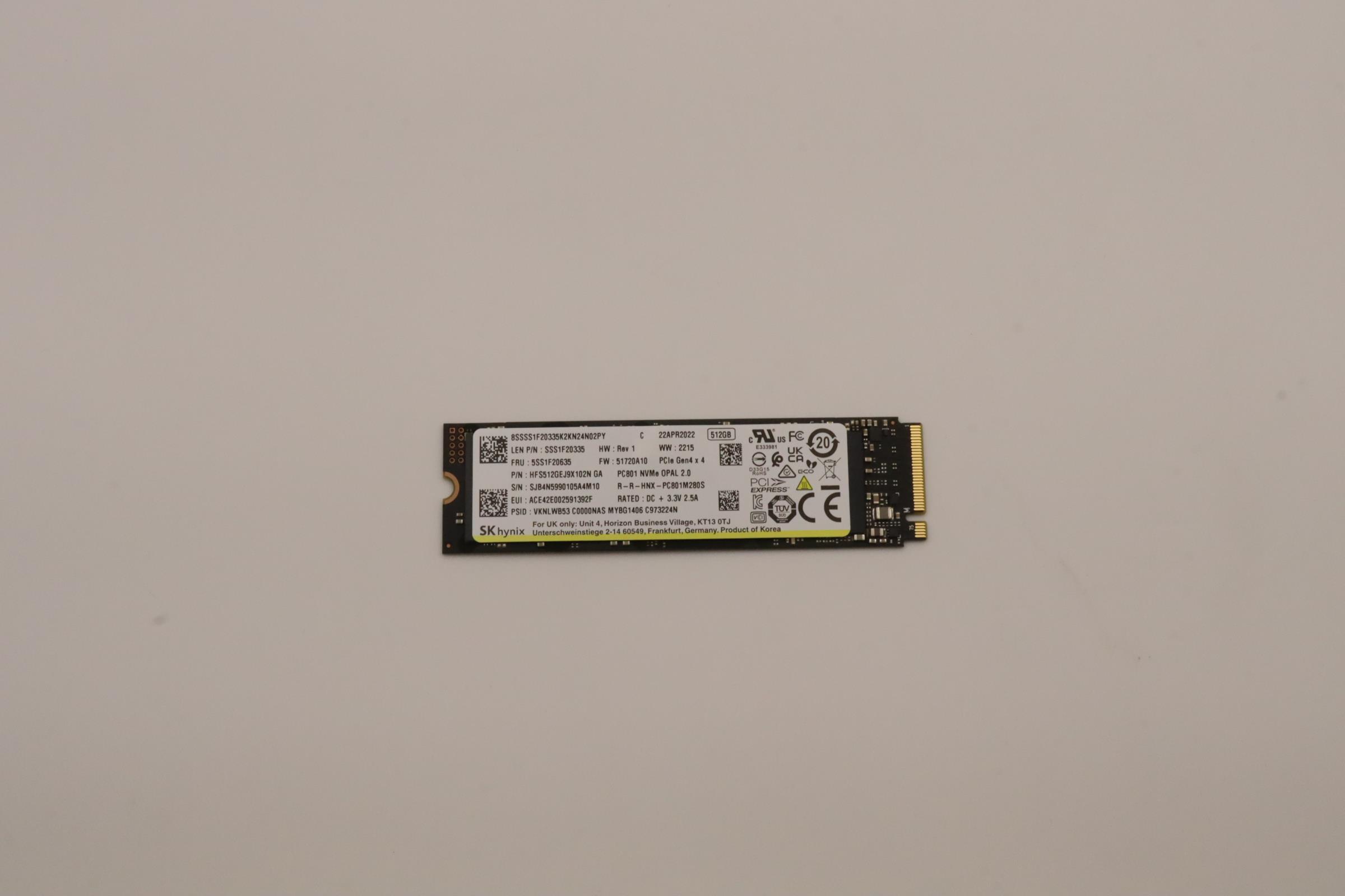 Lenovo SOLID STATE DRIVES 5SS0W79492 | Lenovo SSD M.2 2280 PC