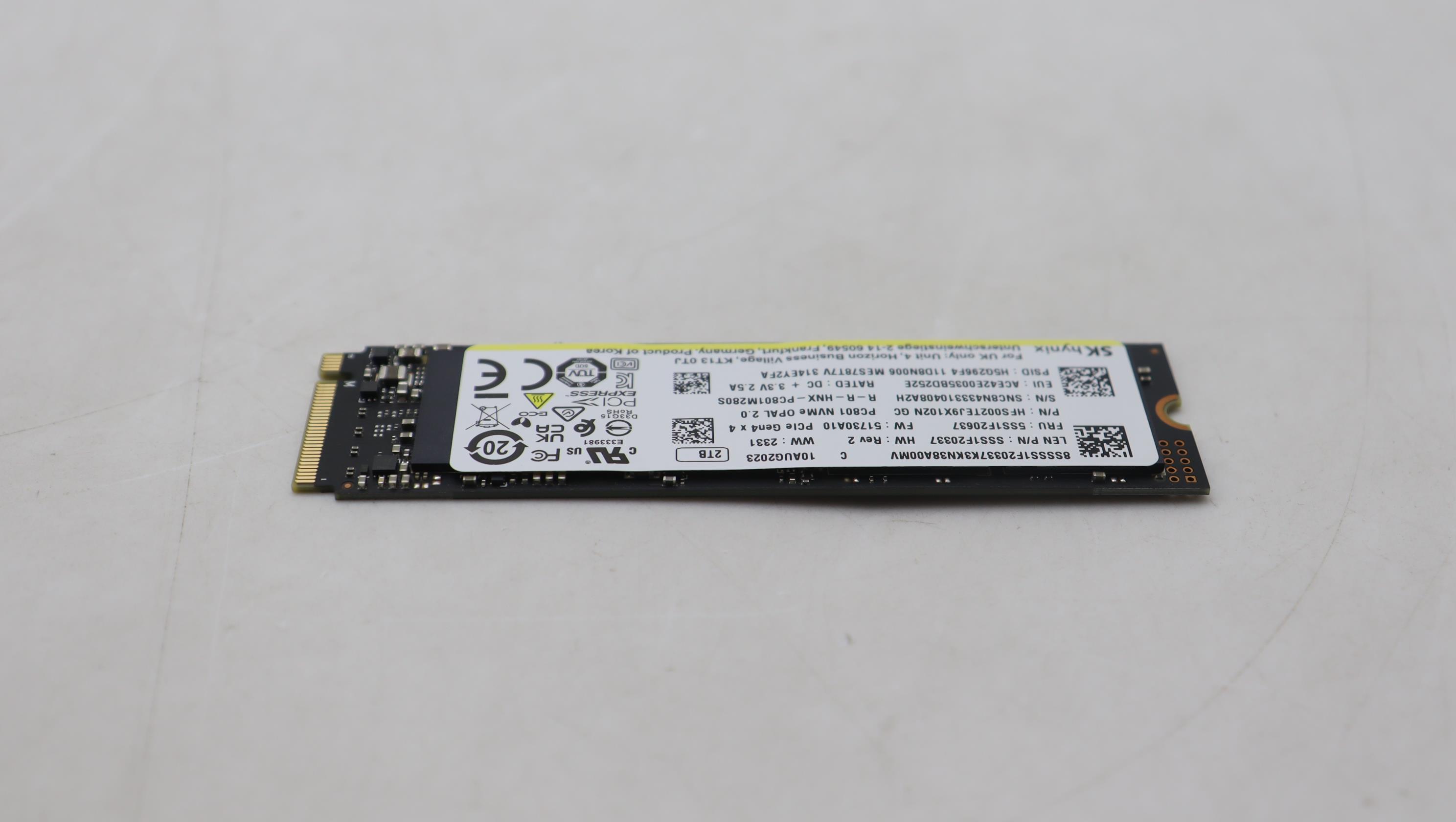 5SS1F20637 - Original Lenovo SSD_ASM 2T,M.2,2280,PCIe4x4,SKH,OP