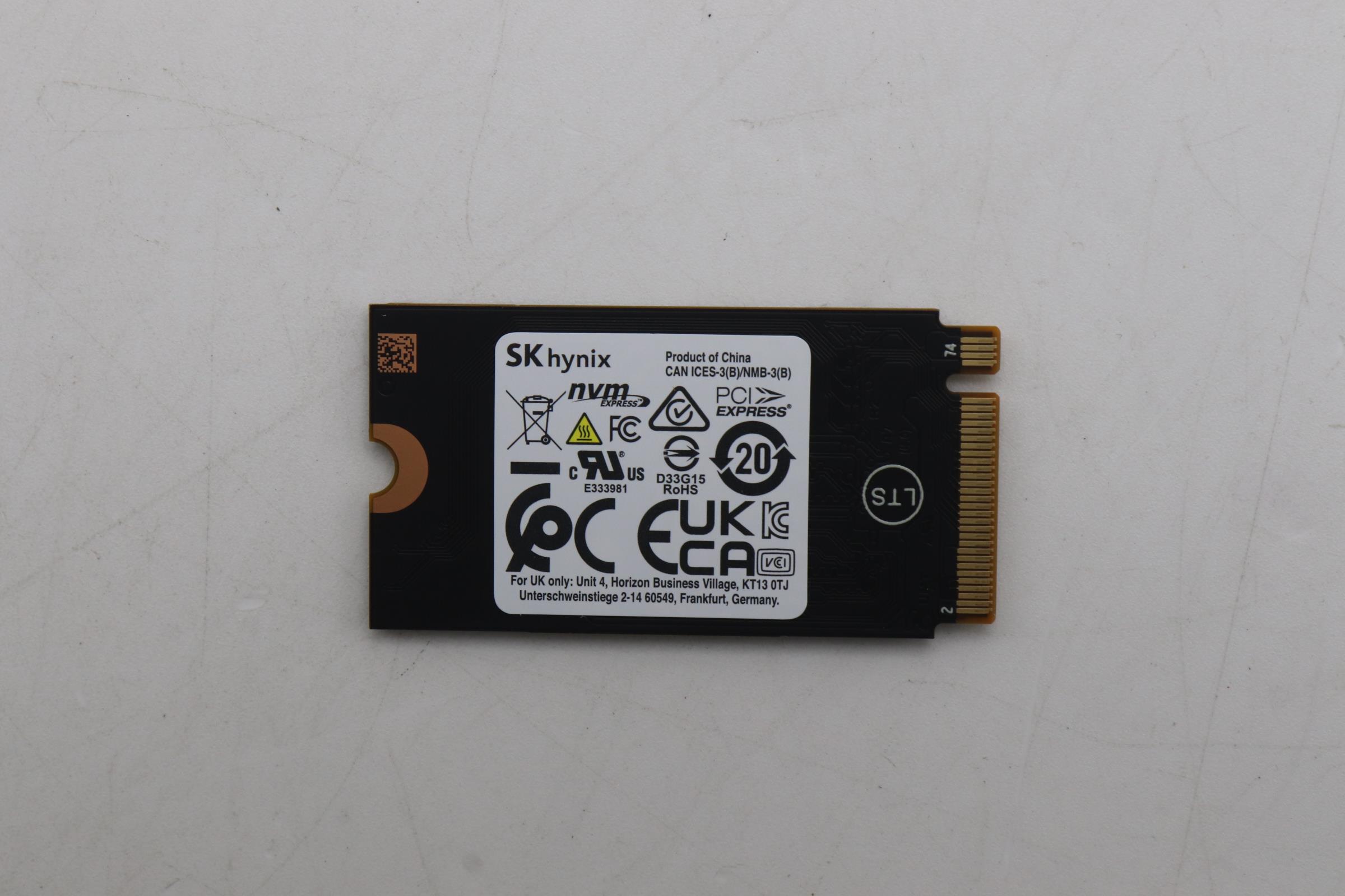 5SS1F20638 - Original Lenovo SSD_ASM 256G,M.2,2242,PCIe4x4,SKH,OP,LTS