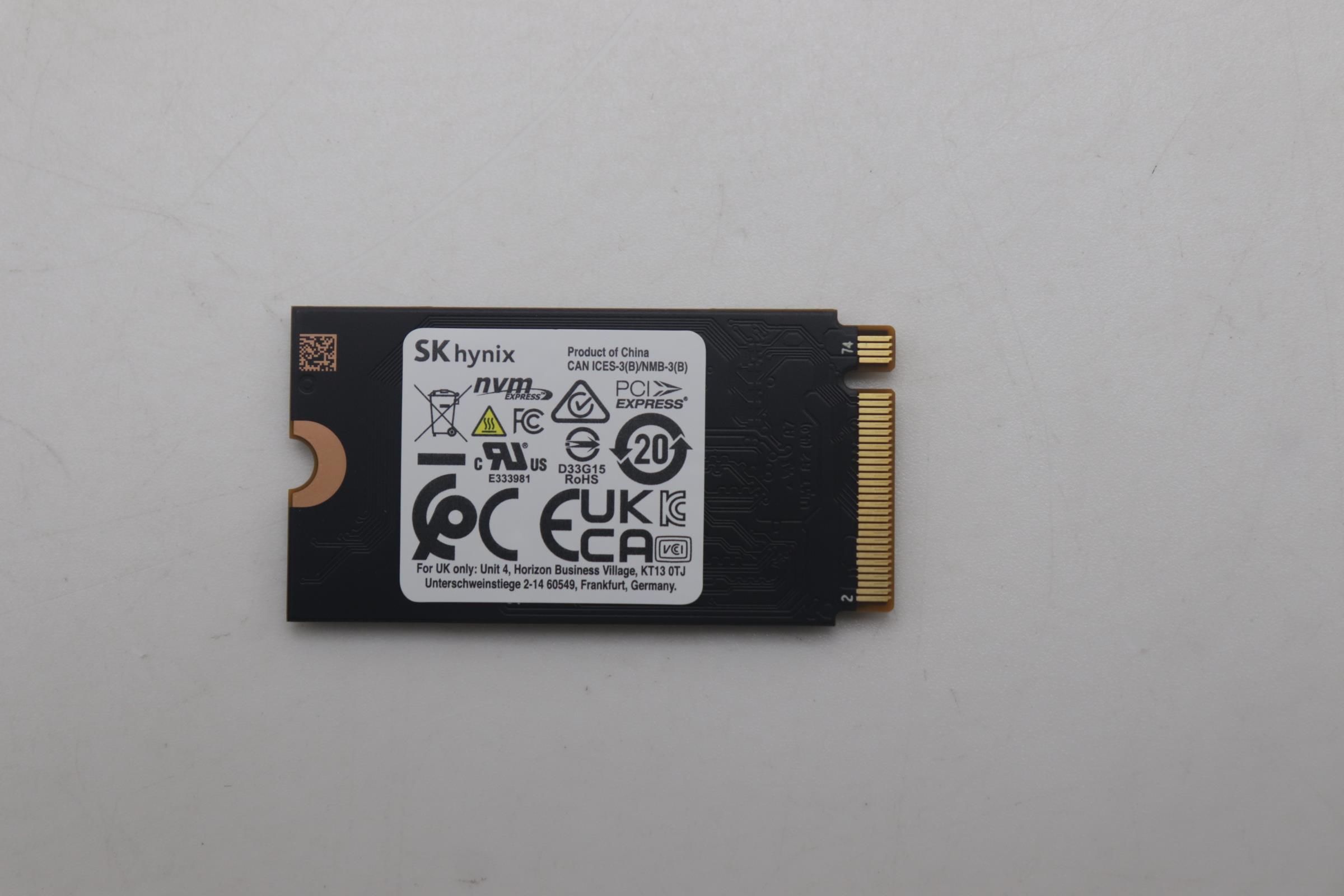 5SS1F28991 - Original Lenovo SSD SKH M.2 512G 2242 PCIe G4V x4
