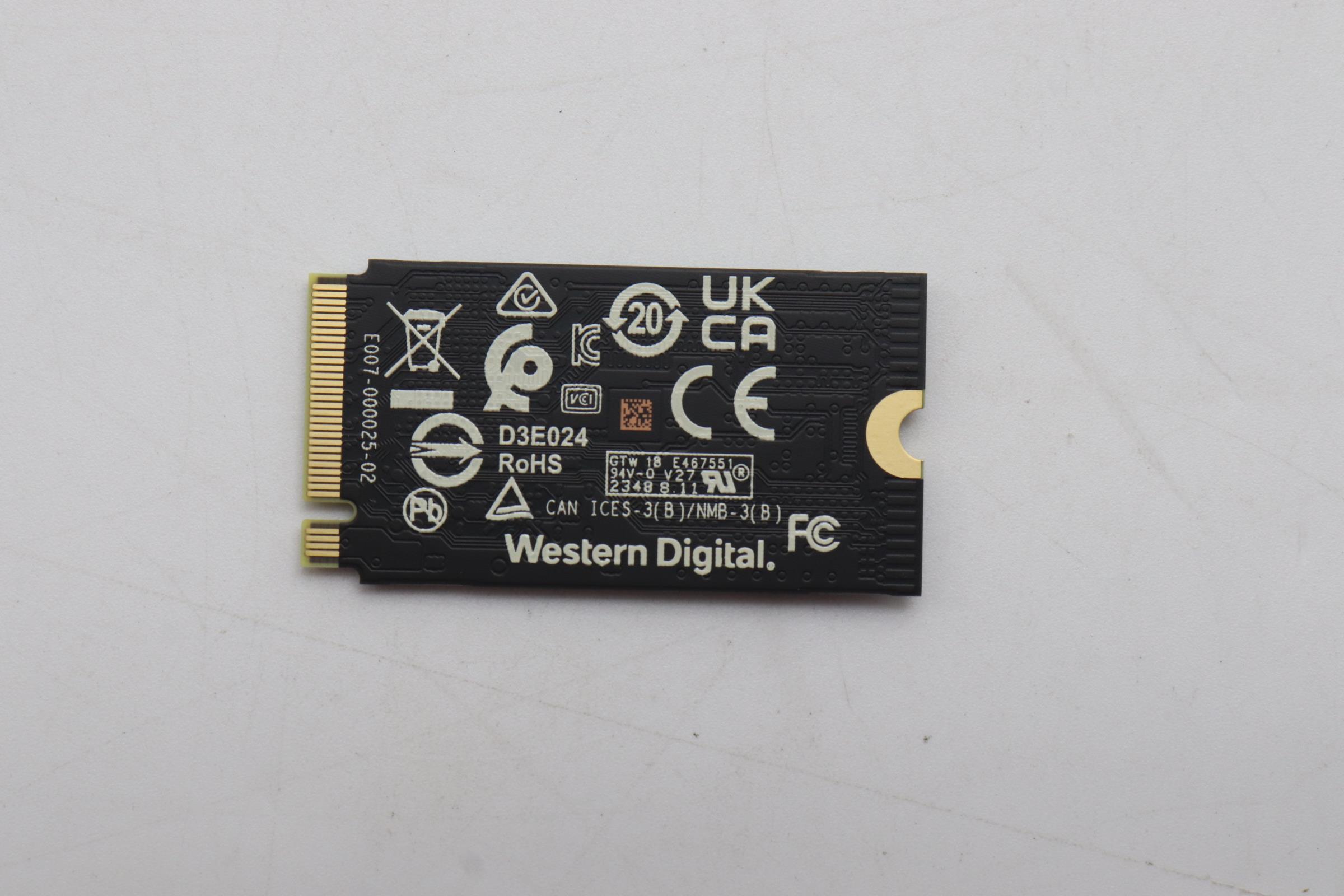 5SS1G97510 - Original Lenovo SSD WD SN740 1T 2242 PCIe G4V x4