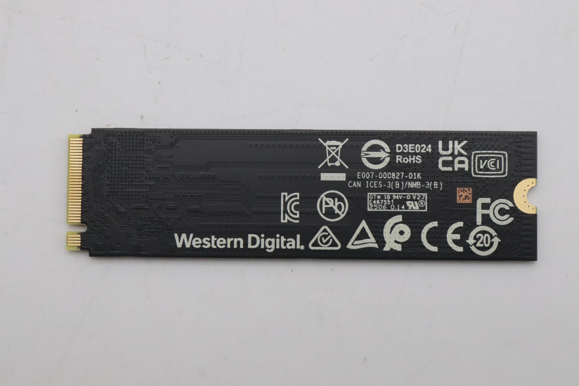 5SS1P71460 - Original Lenovo SSD_ASM 512G,M.2,2280,LTS,PCIe4x4,WD,OP