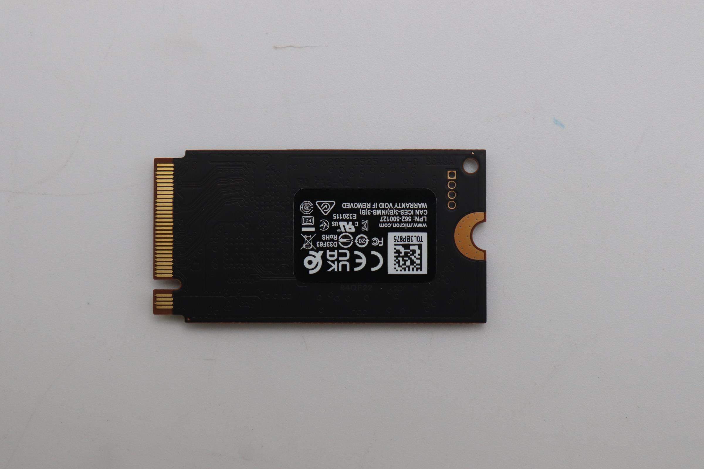 5SS1Q31261 - Original Lenovo SSD MIC 2500 512G 2242 PCIe G4 x4