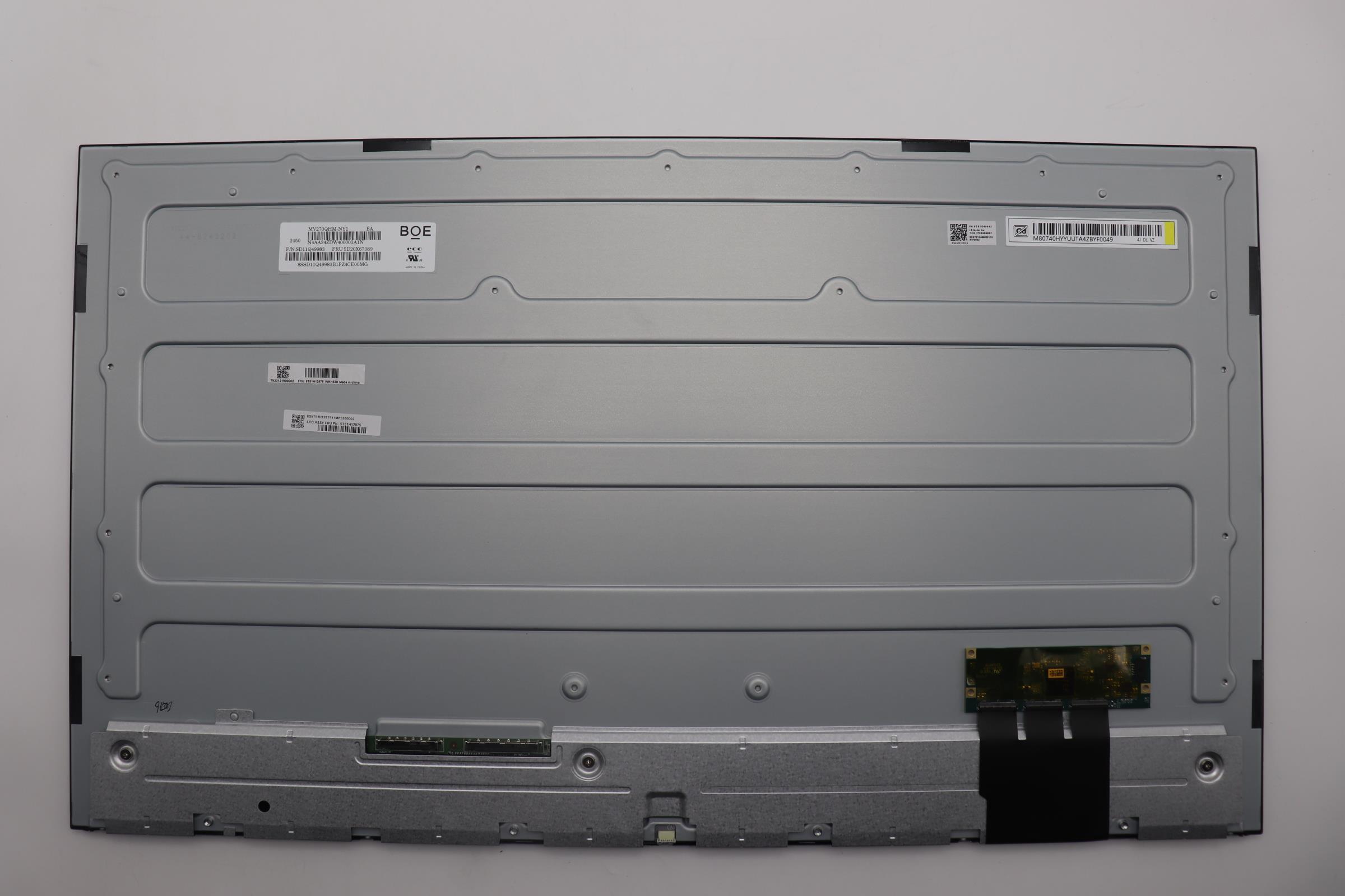 5T51H12875 - Original Lenovo LCD Panel, 27", WQHD, Touch, Anti-Glare, IPS, 350nit, 99%sRGB