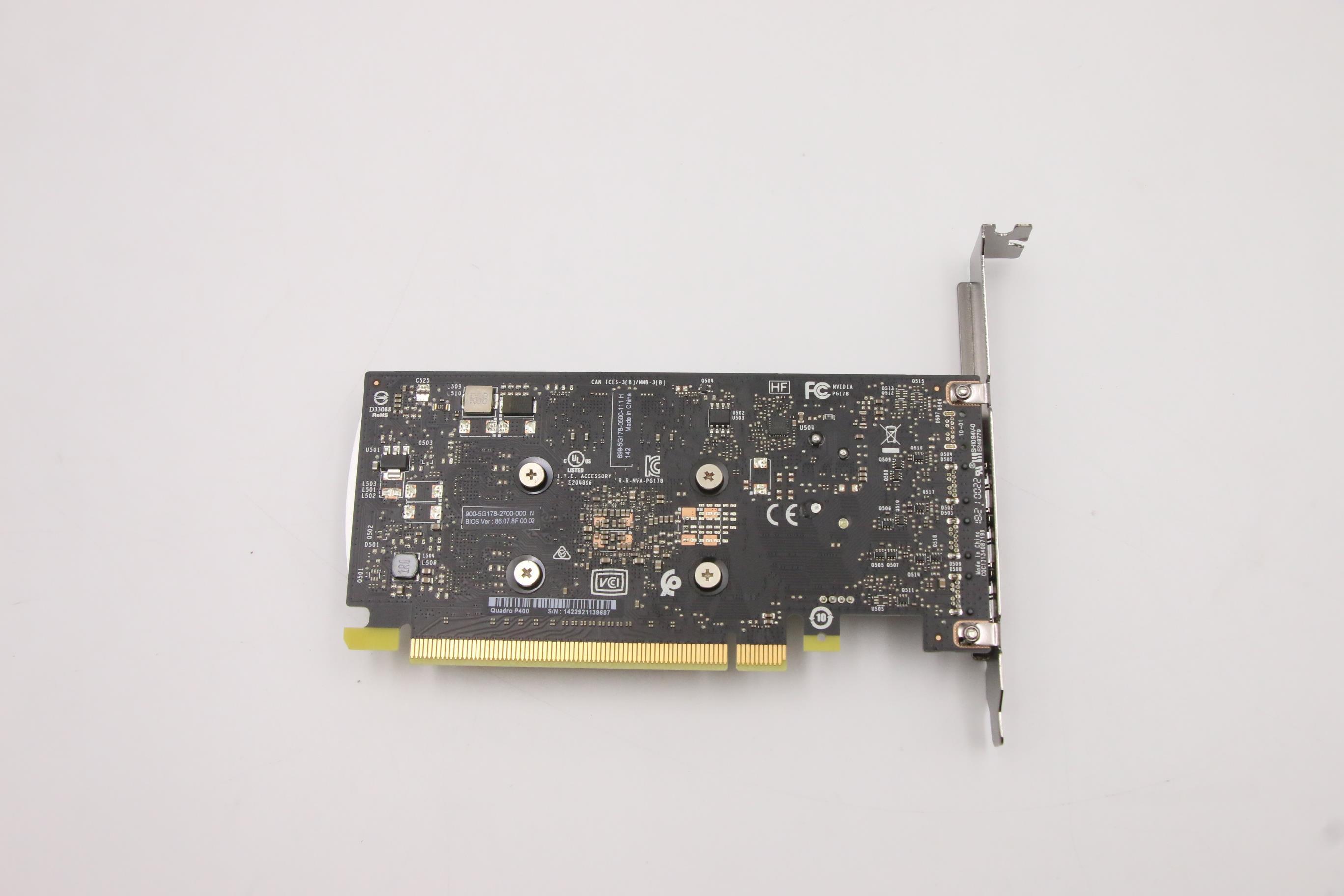 5V10W72856 - Original Lenovo Nvidia Quadro P400 2GB GDDR5 miniDPx3 HP