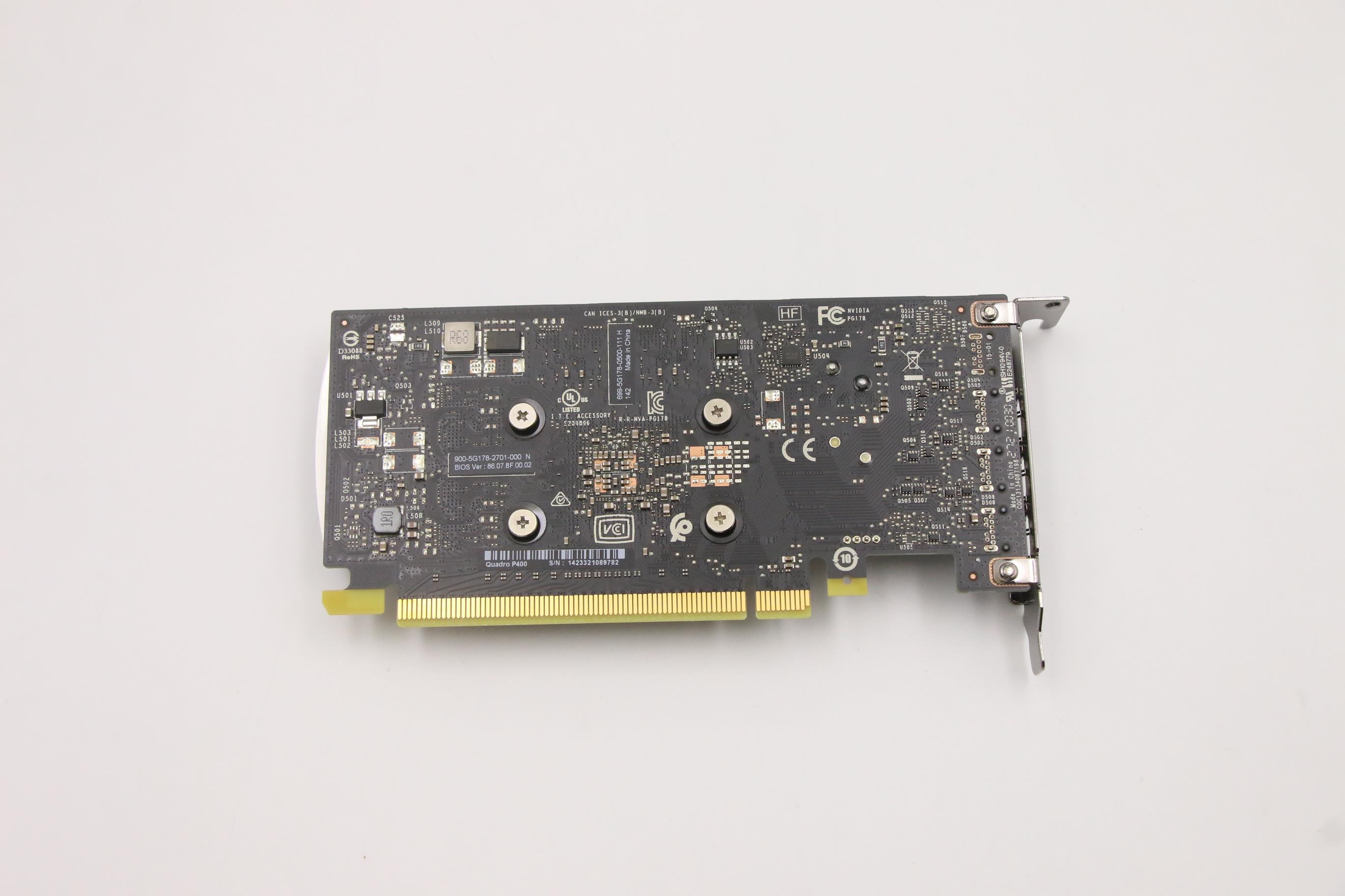 5V10W72857 - Original Lenovo FRU Nvidia Quadro P400(miniDPx3) - 2GB GDDR5 LP