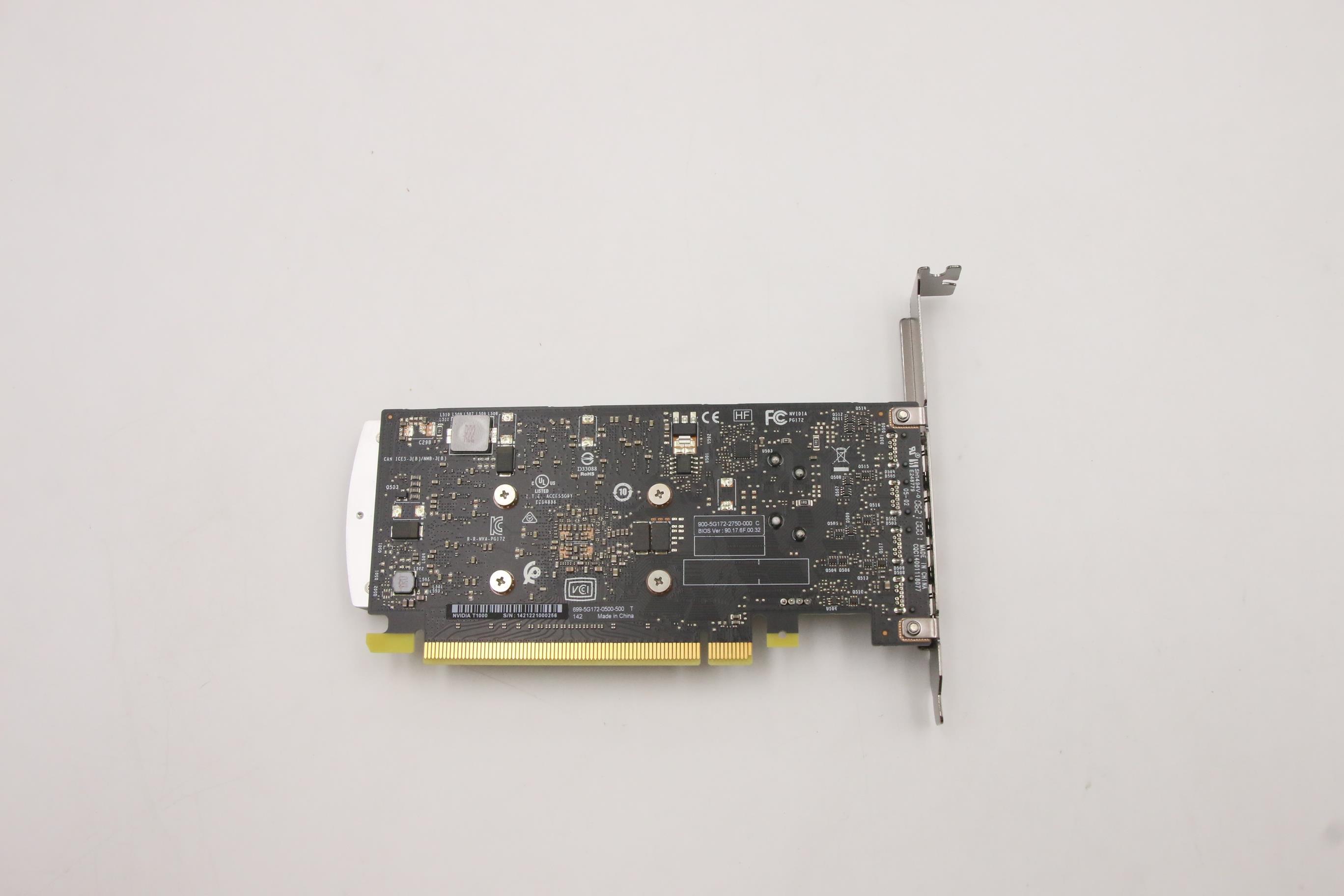 5V10Y65012 - Original Lenovo FRU Nvidia T1000(miniDP x4) - 4GB GDDR6 HP