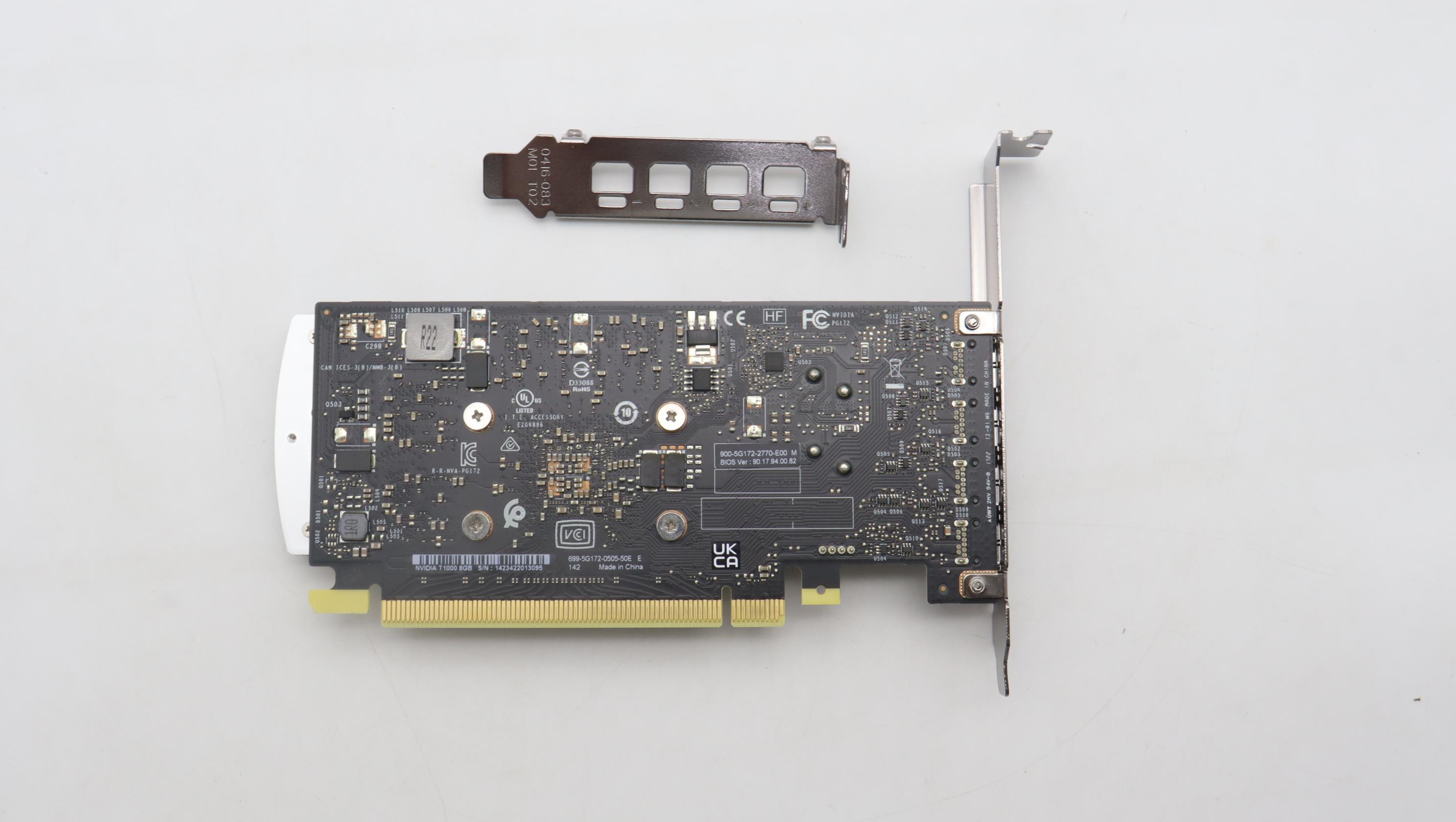 5V11H03719 - Original Lenovo VIDEO_CARD T1000E (miniDP x4) - 8GB GDDR