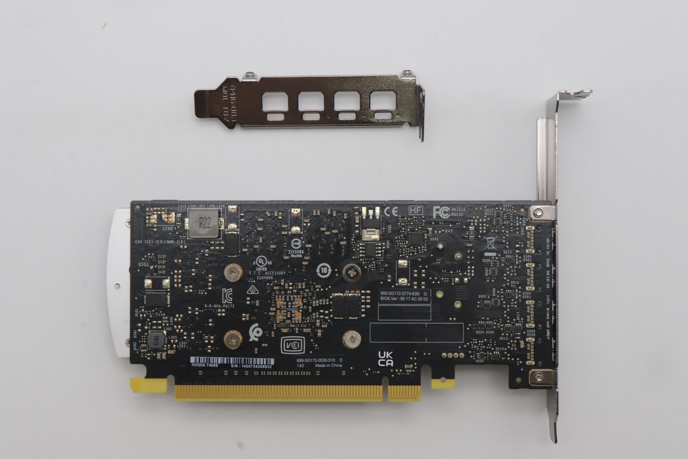 5V11M21412 - Original Lenovo VIDEO_CARD Nvidia T400E (4xMiniDP) - 4GB