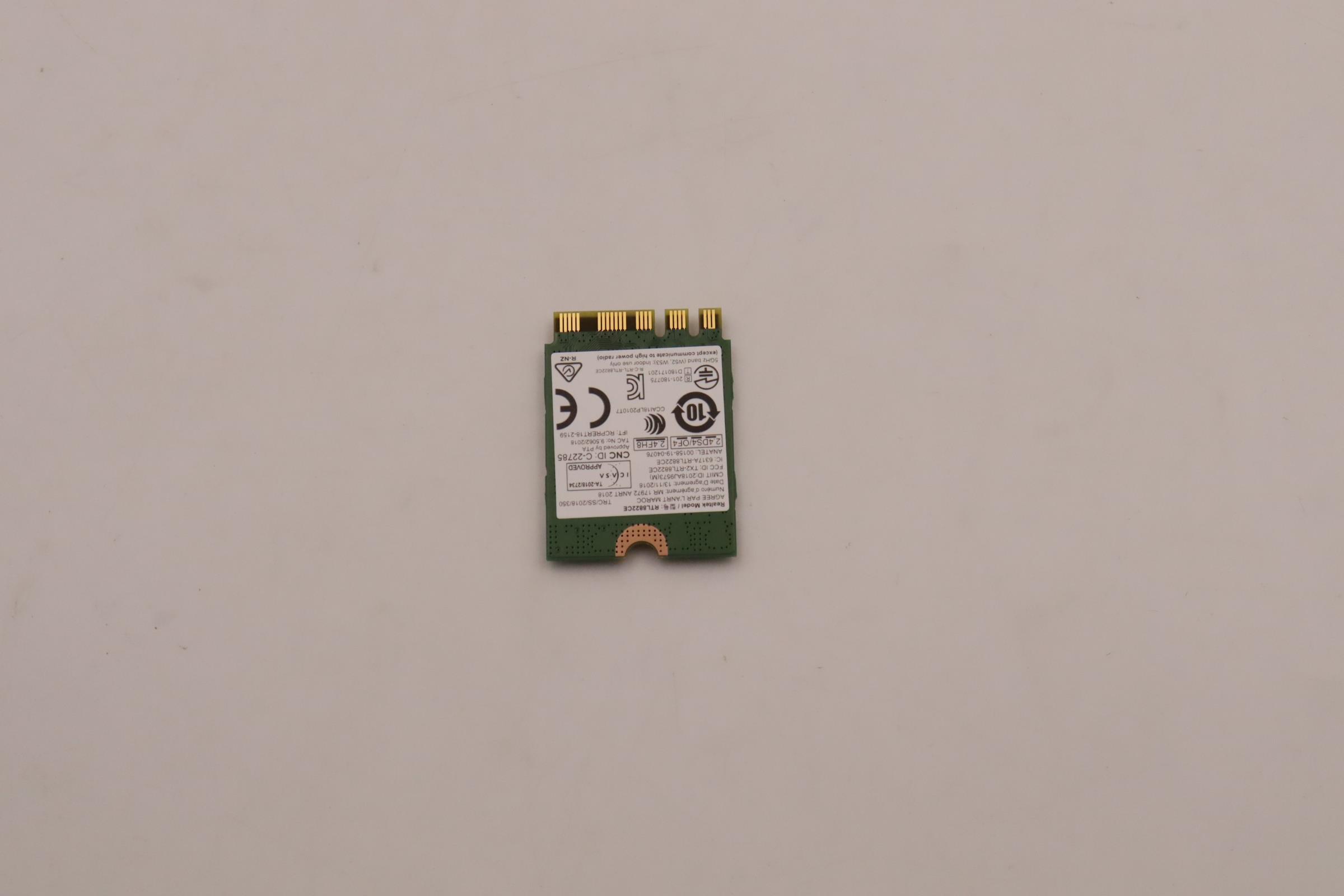5W10V25795 - Original Lenovo FRU Cybertan RTL8822CE 2*2ac+BT5.0 PCIE M.2 Module.