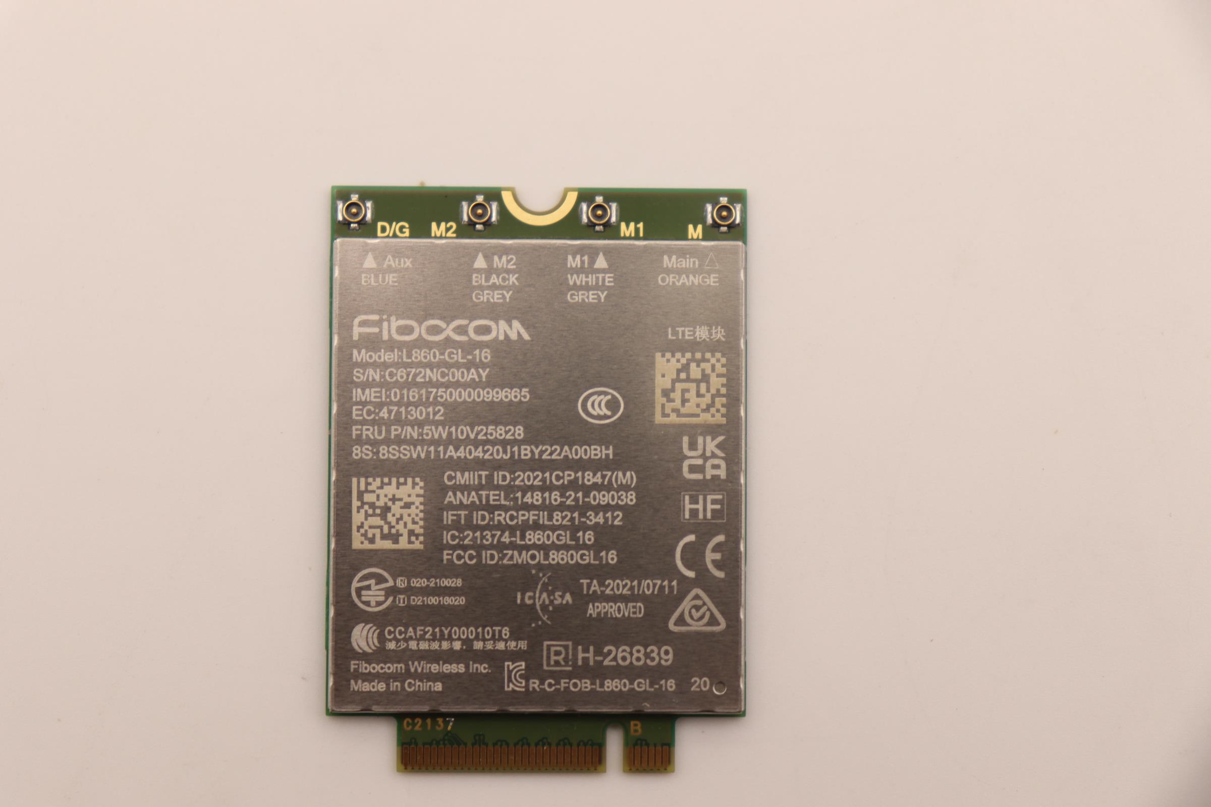 5W10V25828 - Original Lenovo WIRELESS Wireless,CMB,FBC,L860R+