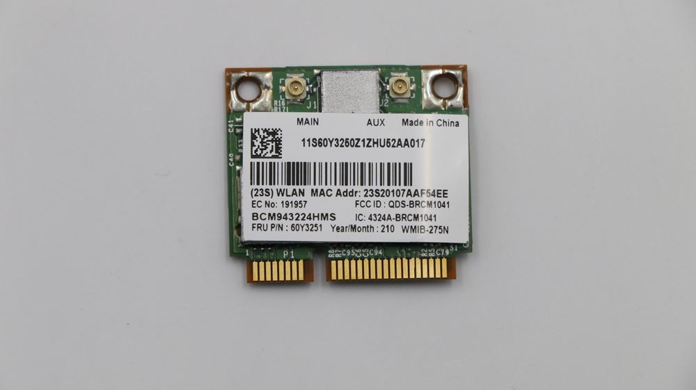 Lenovo ThinkPad Edge E320 Wireless LAN adapters - 60Y3251