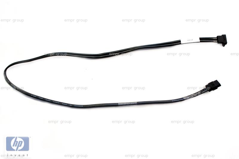 HP Part 638814-001 SATA drive data cable, 1 straight end, 1 angled end, 25-in (365mm) length