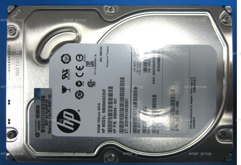 HPE Part 659571-001 HPE 500GB SATA 6G Midline 7.2K LFF (3.5in) Non-hot plug HDD. <br/><b>Option equivalent: 659341-B21</b>