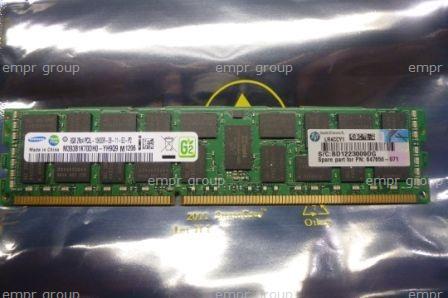 HPE Part 664690-001 HPE 8GB (1x8GB) Dual Rank x4 PC3L-10600R (DDR3-1333) Registered CAS-9 Low Voltage Memory Kit. <br/><b>Option equivalent: 647897-B21</b>