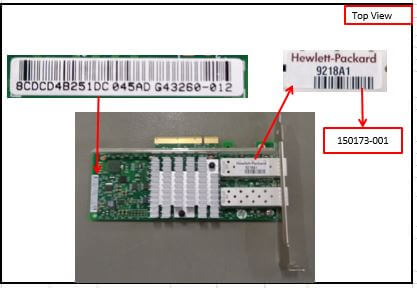 669279-001 - HPE Ethernet 10GB 2-PORT 560SFP+ Adapter X520-DA2 <br/><b>Option equivalent: 665249-B21</b>