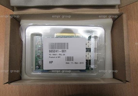 669281-001 - HPE Ethernet 10GB 2-PORT FLR-SFP+ Adapter X520-DA2 <br/><b>Option equivalent: 665243-B21, 684218-B21</b>