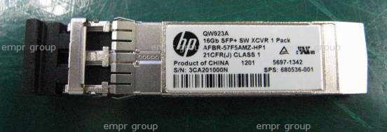 HPE Part 680536-001 HPE 16Gb transceiver - Short Wave (SW), Enhanced Small-form Pluggable (SFP+)