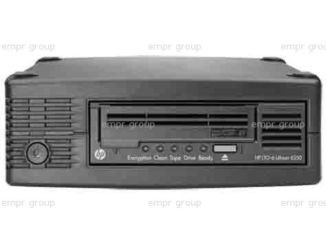 HPE Part 684882-001 Ultrium 6250 LTO-6 half height LFF external SAS tape drive - 6.25TB compressed capacity, 1.44TB/hr compressed transfer rates, Linear Tape File System (LTFS), and AES 256-bit hardware encryption (Option EH970A)