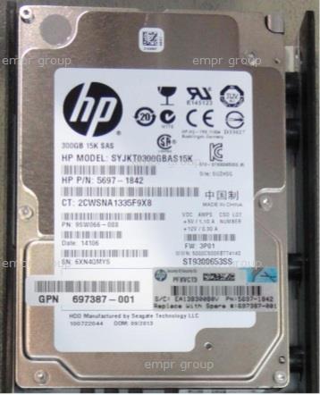 HPE 697387-001 | SPS-Drive HD 300GB 6G SAS 15K | Hewlett Packard