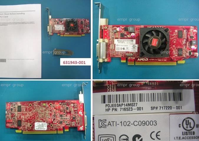 HP ELITEDESK 705 G1 SMALL FORM FACTOR PC - M4B93LC PC Board (Graphics) 717220-001