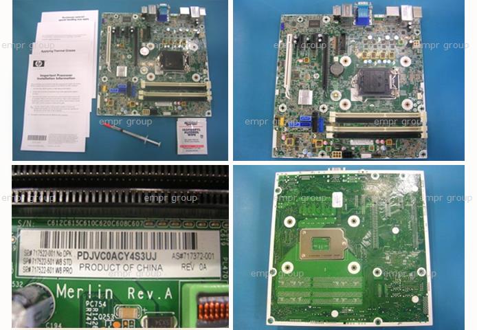 HP ELITEDESK 800 G1 SMALL FORM FACTOR PC - L5T32UP PC Board 717522-001