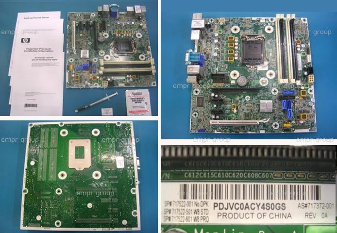 HP ELITEDESK 800 G1 SMALL FORM FACTOR PC - T9C60US PC Board 717522-601
