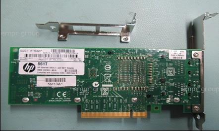 HPE Part 717708-001 HPE Ethernet 10Gb 2-port 561T adapter - Has two 10G BASE-T RJ45 ports and has Intel X540 processor - Requires one x8 (Gen2) PCI Express slot - Requires CAT6A UTP or better twisted-pair. <br/><b>Option equivalent: 716591-B21</b>