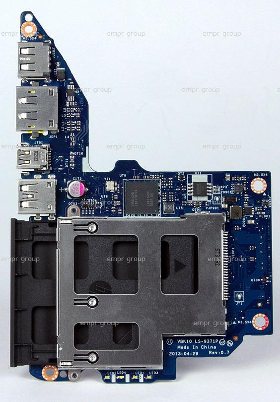 HP ZBook 17 (G9J78UP) PC Board 737733-001