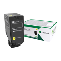 CS725 Yellow High Yield Return Program Toner Cartridge, 12K - 74C6HY0 for Lexmark CS725 Printer