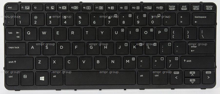 HP Pro x2 612 G1 (K6N15US) Keyboard 766641-001