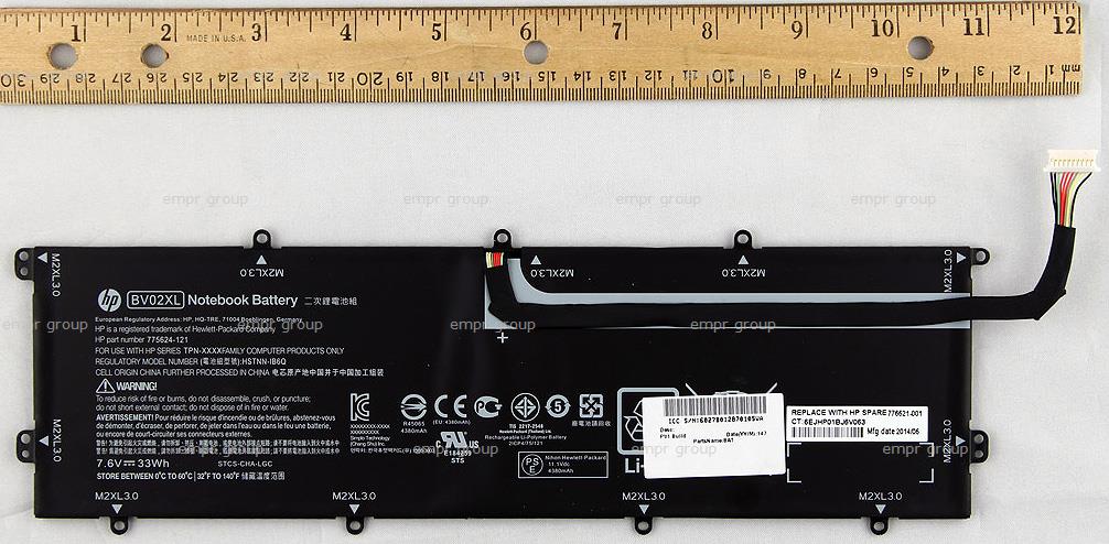 HP ENVY 13-j000 x2 Detachable (J2X07AAR) Battery 776621-006