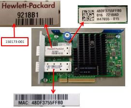 HPE Part 790317-001 HPE Ethernet 10Gb 2-port 562FLR-SFP+ Adapter. <br/><b>Option equivalent: 727054-B21</b>