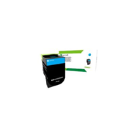 Lexmark 808XCE Cyan Extra High Yield Toner 4K - 80C8XCE for Lexmark CX510 Printer