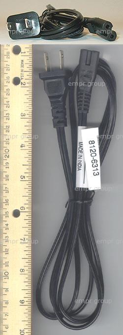 HPE Part 8120-6313 HPE Power cord (Black) - 2-wire, 18 AWG, 1.8m (6.0ft) long - Has straight (F) C7 receptacle (For 120V in USA, Canada, Mexico, Latin America, and Taiwan)