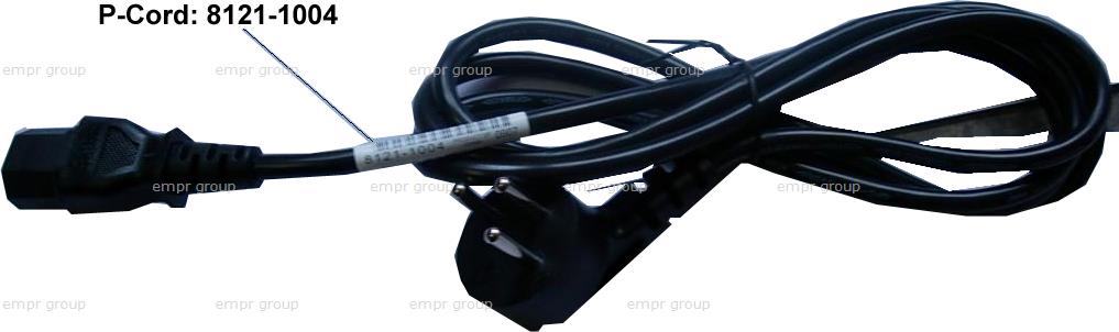 HPE Part 8121-1004 HPE Power cord (Flint Gray) - 3-wire, 1.9m (6.25ft) long - Has straight (F) C13 receptacle (for 220V in Israel)