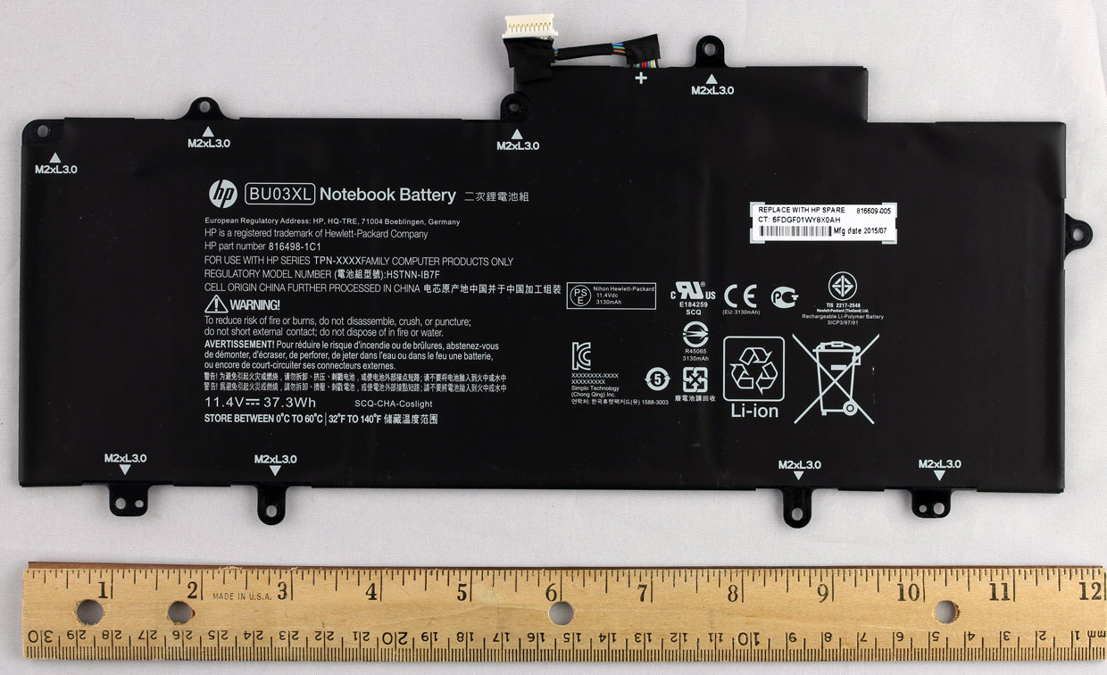 HP Chromebook 14-ak000 (N9E37UA) Battery 816609-005