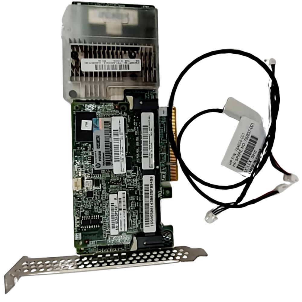 HPE Part  HPE Smart Array P440 PCIe3 x8 SAS controller - Internal x8 mini-SAS double-wide port, 2GB of flashed back write cache (FBWC) memory, 12Gb/sec transfer rate SAS, 6Gb/sec transfer rate SATA - Does not include battery, FBWC cannot be ordered separately