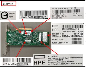 840130-001 - HPE Ethernet 10/25GB 2-PORT SFP28 BCM57414 Adapter <br/><b>Option equivalent: 817718-B21</b>
