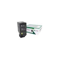 CX725 Yellow High Yield Return Program Toner Cartridge, 16K - 84C6HY0 for Lexmark CX725dhe Printer
