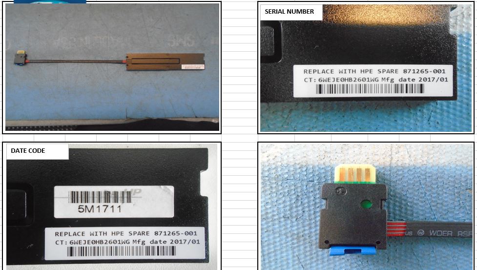 HPE Part 871265-001 HPE Battery module - Enhanced Megacell 12W battery backed write cache (BBWC) module