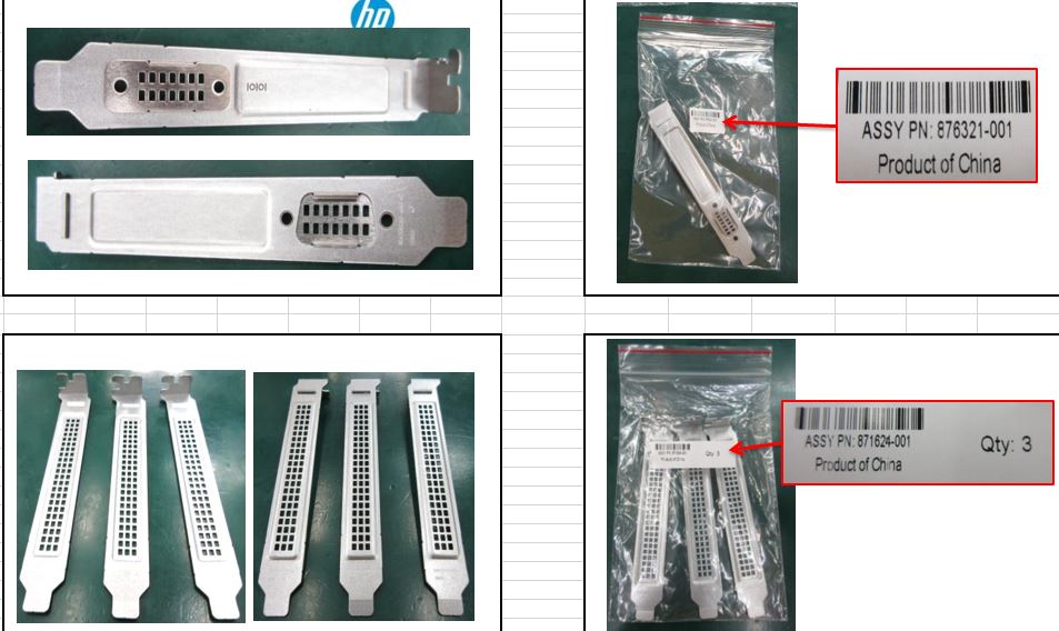 HPE Part 875067-001 HPE SPS-Misc Blanks Kit Rear