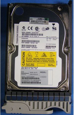 HPE Part A6192-69002 36GB hot-swap hard drive module - 10,000 RPM - (A6192A, A6192AZ, A6229A)