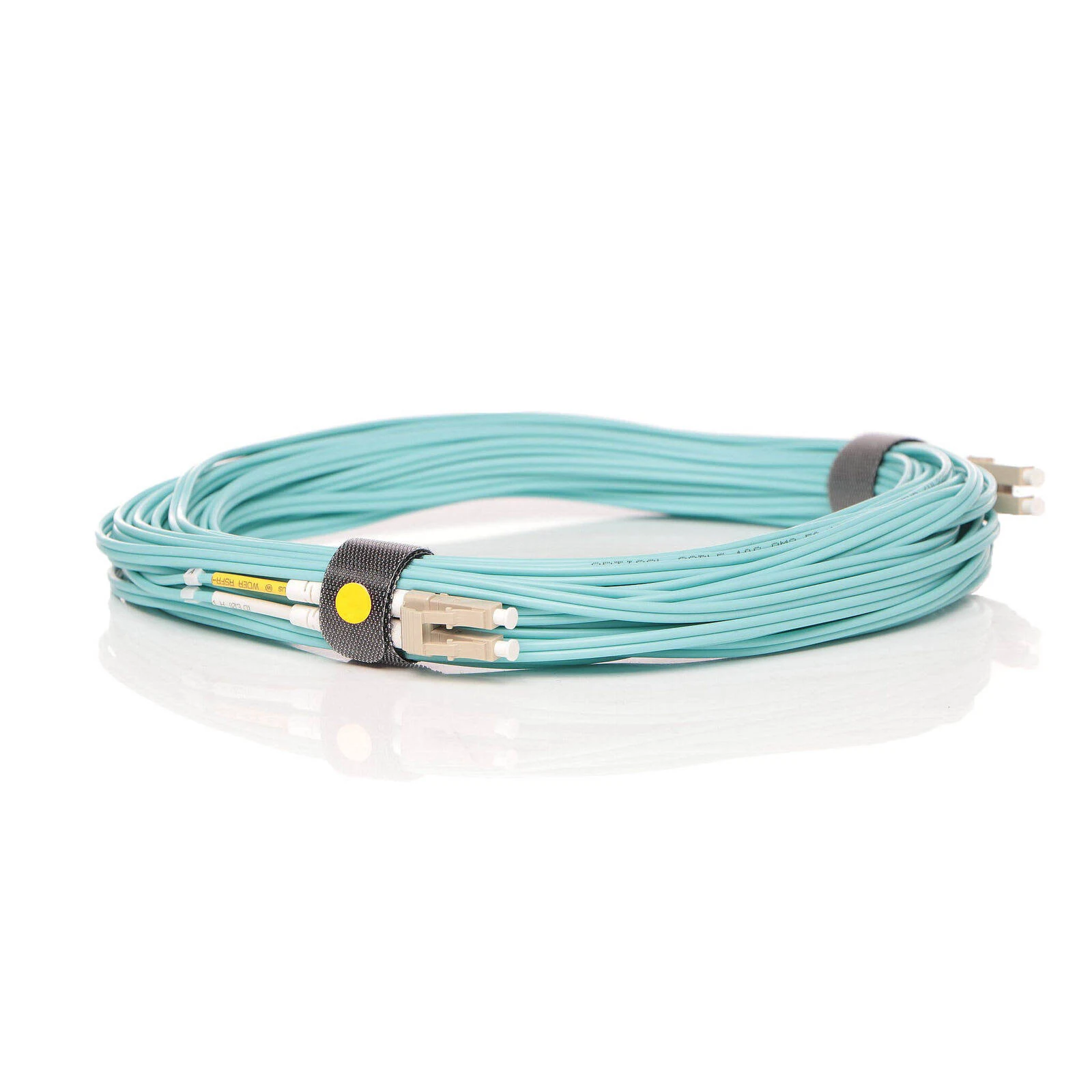 HPE Part  HPE Multimode OM3 LC/LC Fiber Optic cable, 15m (49.2ft) long - Duplex zipcord graded index 50/125um multimode fiber optic cable with LC connectors on each end (Aqua Color) - Optical performance: 2000MHz/km
