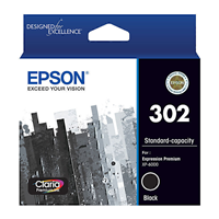 Epson 302 Black Ink Cart - C13T01V192 for Epson Expression Premium XP6100 Printer