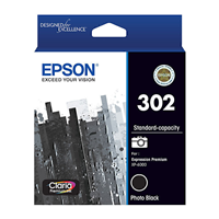 Epson 302 Photo Black Ink Cart - C13T01W192 for Epson Expression Premium XP6100 Printer