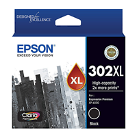 Epson 302 HY Black Ink Cart - C13T01X192 for Epson Expression Premium XP6100 Printer