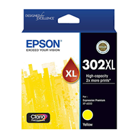 Epson 302 HY Yellow Ink Cart - C13T01Y492 for Epson Printer