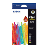 Epson 302 5 HY Ink Value Pack - C13T01Y792 for Epson Expression Premium XP6100 Printer